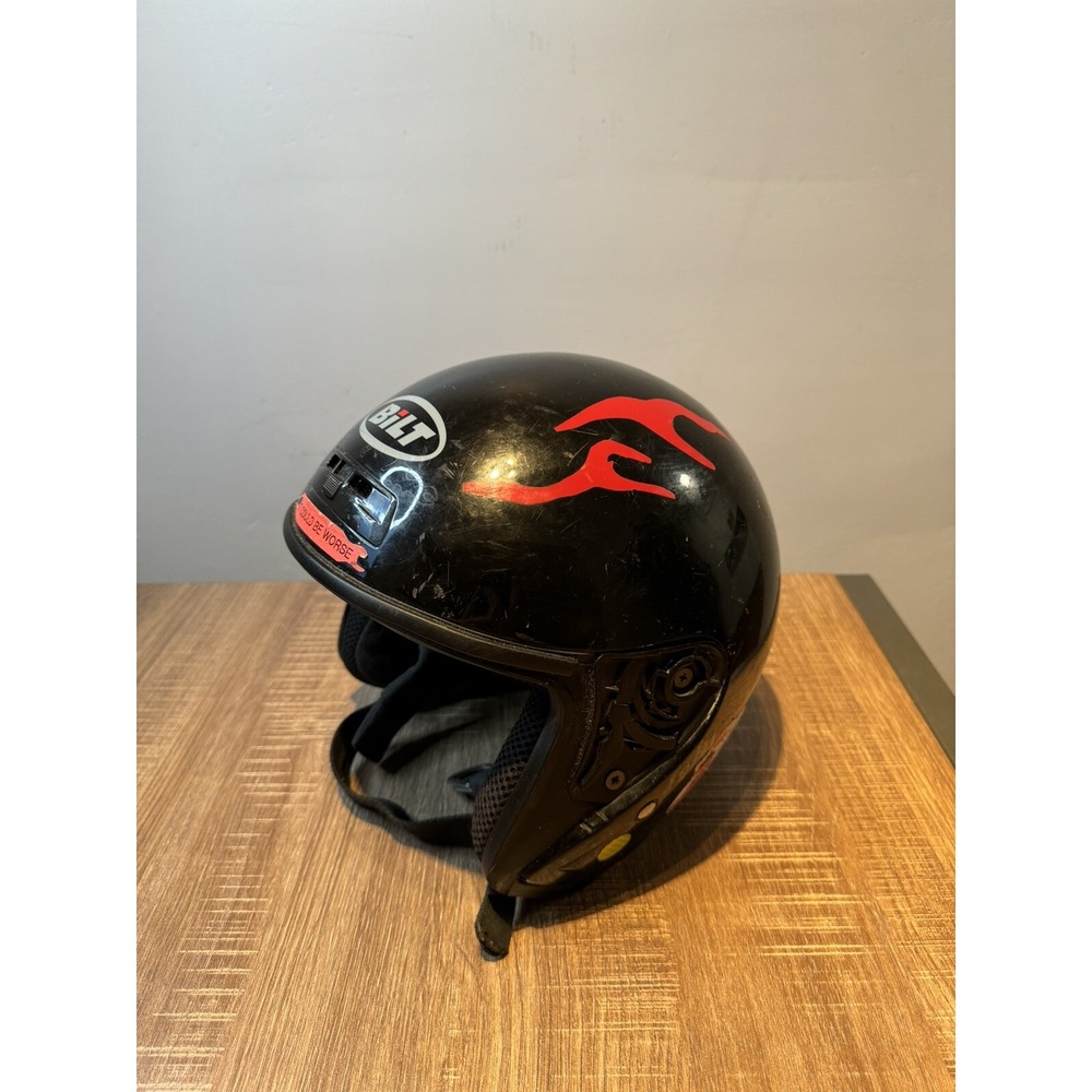 Bilt Motorcycle Helmet‎ Size: L Color: Black